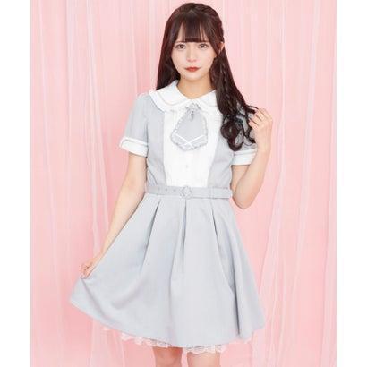 36 割引見事な シークレットハニー Secret Honey レイヤード風バイカラー半袖ワンピース グレー トップス レディースファッション ファッション Parentcoaching Org