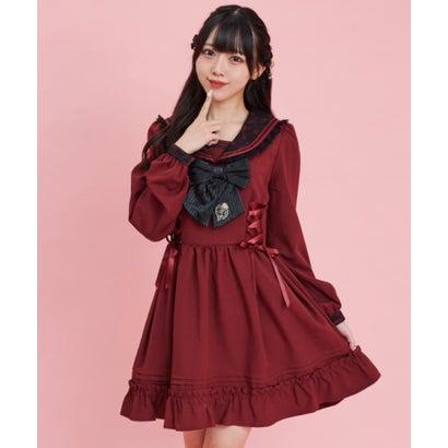 シークレットハニー Secret Honey レース襟セーラー長袖ワンピース 