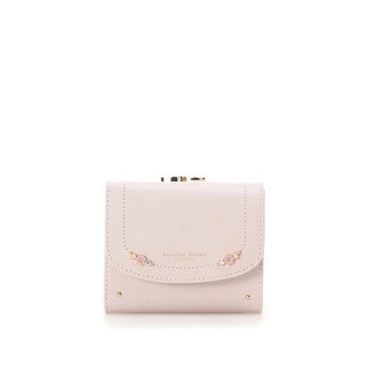 サマンサタバサプチチョイス Samantha Thavasa Petit Choice フラワーパール 折財布 (ピンク)