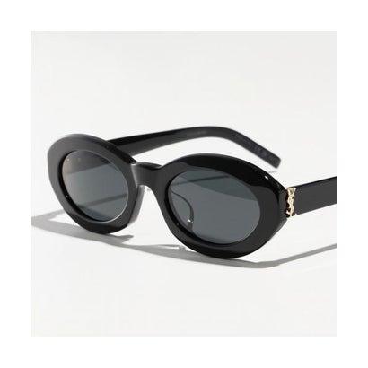 サンローラン SAINT LAURENT SAINT LAURENT サングラス SL M136/F オーバル型  （001/BLACK-BLACK-