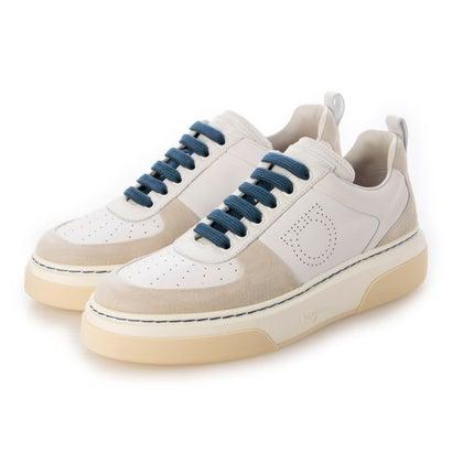サルバトーレフェラガモ Salvatore Ferragamo パンチングロゴスニーカー （WHITE）