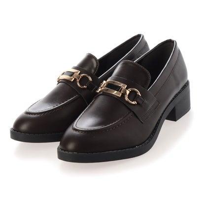 スクランブル Scramble 秋冬新作 ポインテッドトゥビット付きローファー マニッシュシューズ おじ靴 スリッポン ダークブラウン Pu ブランド公式 Locomall ロコモール 通販 Paypayモール