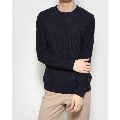 セブンデイズ サンデイ アウトレット Sevendays Sunday Outlet カシミヤタッチ ケーブル編みクルーネックニット Navy ブランド公式 Locomall ロコモール 通販 Paypayモール