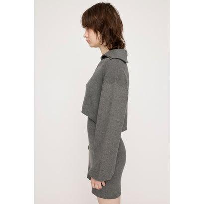 BIG COLLOR ZIP UP 2P ショートワンピース T.GRY｜locondo-shopping｜05