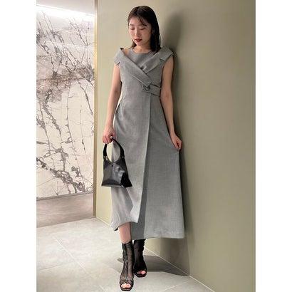 スナイデル SNIDEL ベストオフショルレイヤードワンピース （GRY  