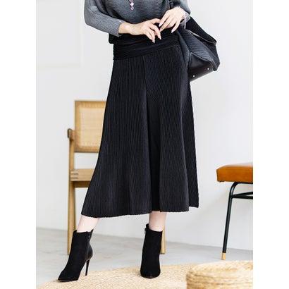 スペッチオ SPECCHIO シャトルプリーツ フレアパンツ （ブラック