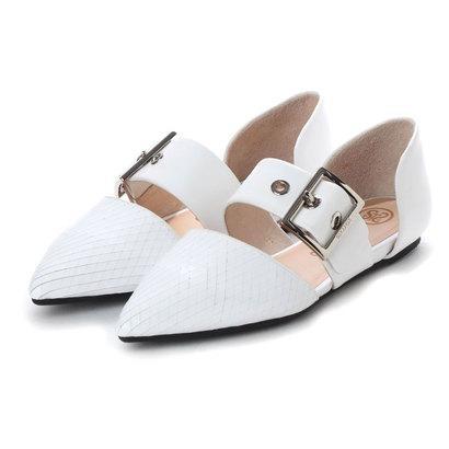 スタッカート STACCATO デザインベルトフラット （WHT）