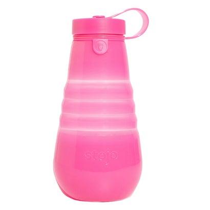 stojo ストージョ ウォーターボトル 2個セット 折りたたみ式 590ml ストージョ stojo 水筒 折りたたみ 590ml （JellyPink）【交換・返品