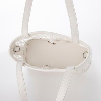 トミエコ Tomieco LEATHER ミニトートバッグ カラーコンビ メッシュバッグ （WHITE）｜locondo-shopping｜06