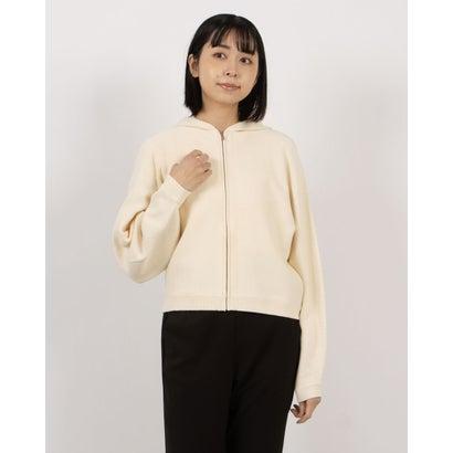 theory（セオリー） Theory ROUNDED COTTON ZIP UP HOO （オフホワイト