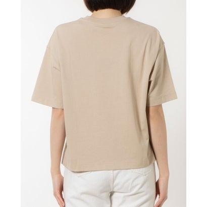 ティゴラ TIGORA レディース 半袖Tシャツ コットンオーバーサイズTシャツ カレッジ TR-9C2134TS （ベージュ）｜locondo-shopping｜05