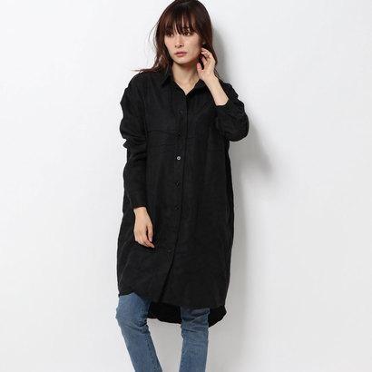 ティティベイト titivate コーデュロイシャツワンピース （ブラック）