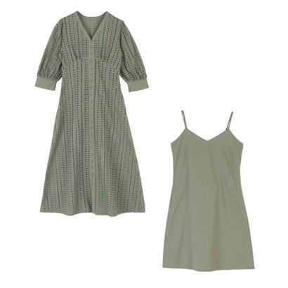 ティティベイト Titivate パフスリーブコットンレースワンピース ミントグリーン ブランド公式 Locomall ロコモール 通販 Paypayモール