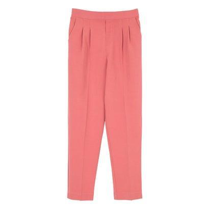 ティティベイト Titivate フロントタックイージーテーパードパンツ ピンク 素晴らしい