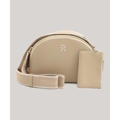 【未使用級】【現行】トミーヒルフィガー　ショルダーバッグ　ハーフムーン　2way トミー ヒルフィガー TOMMY HILFIGER 【オンライン限定】TH MONOTYPE