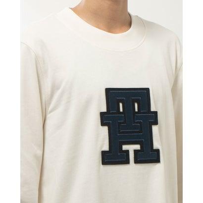 トミー ヒルフィガー TOMMY HILFIGER モノグラムアップリケロングスリーブTシャツ （ホワイト）｜locondo-shopping｜13