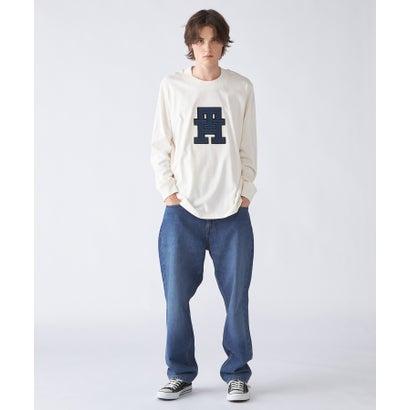 トミー ヒルフィガー TOMMY HILFIGER モノグラムアップリケロングスリーブTシャツ （ホワイト）｜locondo-shopping｜02