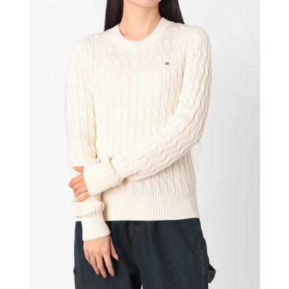 トミーヒルフィガー レディース セーター アイボリー トミーヒルフィガー ゴルフ レディース スフレタッチ タートルセーター