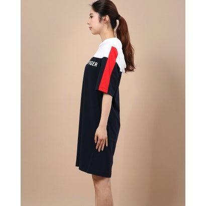 トミーヒルフィガー Tommy Hilfiger フーデッド Tシャツワンピース ネイビー ブランド公式 Locomall ロコモール 通販 Paypayモール