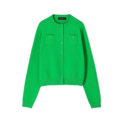CABaN コットンカシミヤ　クルーネックカーディガン　グリーン キャバン CABaN コットンカシミヤ クルーネックカーディガン （55