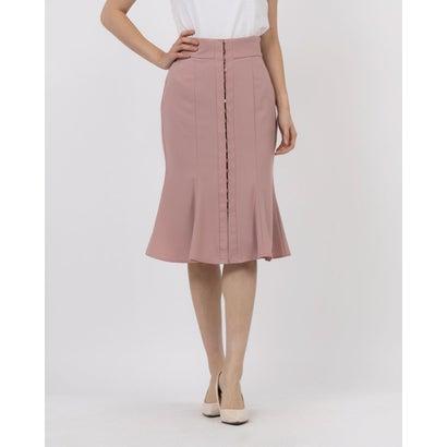 TONAL（トーナル） フロントホックミディスカート （ピンク