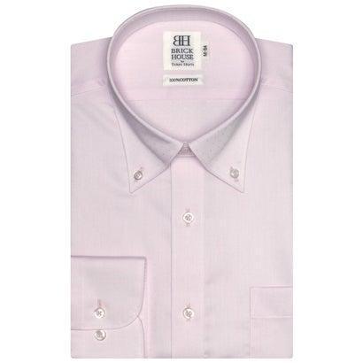 トーキョーシャツ Tokyo Shirts 形態安定ノーアイロン ボタンダウン 長袖ビジネスワイシャツ ライトピンク
