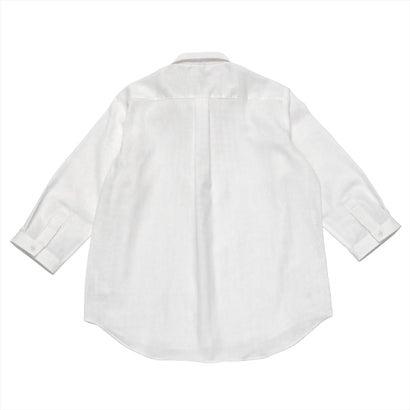 トーキョーシャツ TOKYO SHIRTS 【Pitta Re:)】  Wガーゼ レギュラー衿 綿100％ 七分袖シャツ （ホワイト）｜locondo-shopping｜02