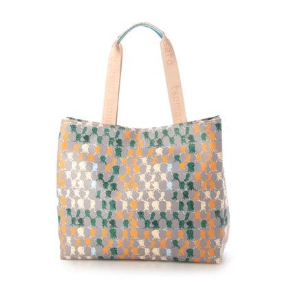 ツモリチサト キャリー tsumori chisato CARRY タコチェック トートバッグ 【 水や汚れに強いコーティング 】 （グレー）｜locondo-shopping｜02