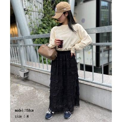 USED】ツモリチサト 赤 長袖 シースルー カットソー フリル