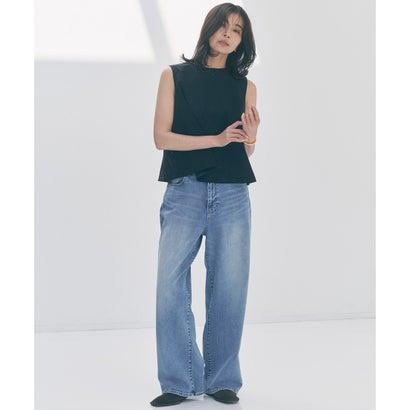 新品未使用　現行品　UNFILO アンフィーロ　ルーズワイドデニム UNFILO L 【UNFILO DENIM】撥水 ルーズワイドデニム （ウォッシュ