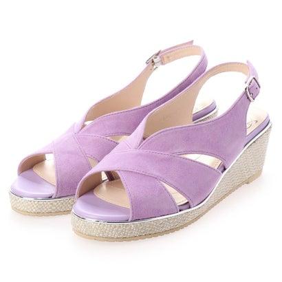 アンリーフ Unreef バックストラップウェッジヒールサンダル パープルスエード ブランド公式 シューズ ロコモール サンダル ミュール 通販