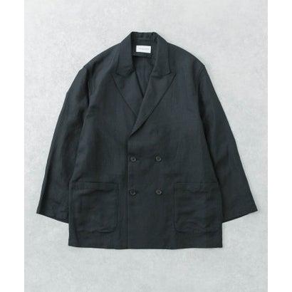アーバンリサーチ URBAN RESEARCH new basic SILK LINEN DUBLE SHIRTS JACKET （ブラック）