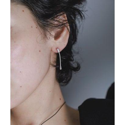 スメリー SMELLY SMELLY so’ minimal bar chain pierce （シルバー）の画像
