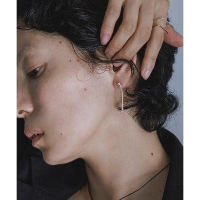 スメリー SMELLY SMELLY so’ minimal bar chain pierce （シルバー）の画像