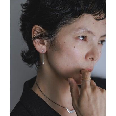 スメリー SMELLY SMELLY so’ minimal bar chain pierce （シルバー）の画像