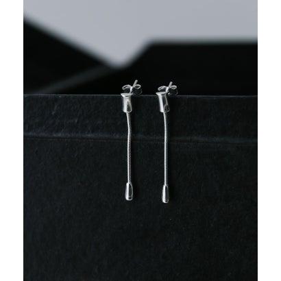 スメリー SMELLY SMELLY so’ minimal bar chain pierce （シルバー）の画像