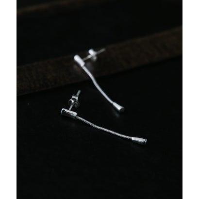 スメリー SMELLY SMELLY so’ minimal bar chain pierce （シルバー）の画像