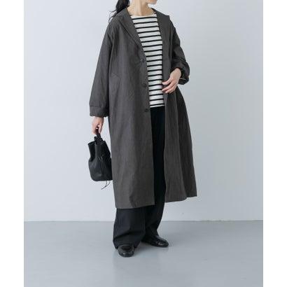 レディース 新品タグ付き かぐれ ウーステッドウールコート NAVY