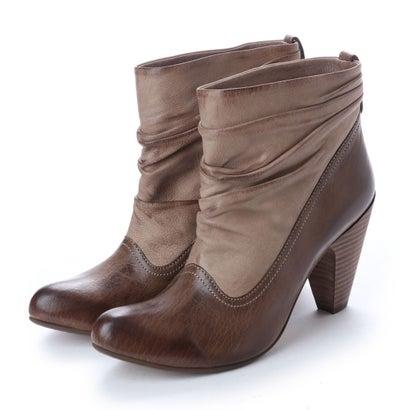 アイボリー×レッド 【ラボキゴシ】ワークス works バックジップ