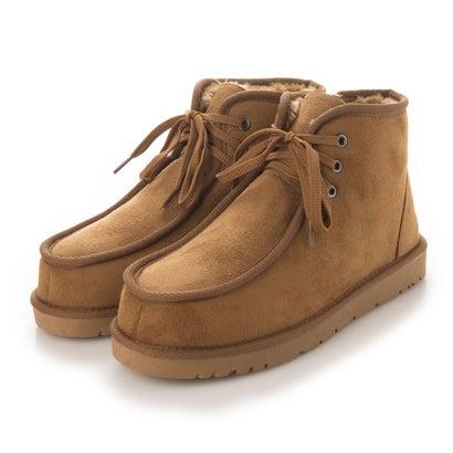 ジーノ Zeeno ブーツ メンズ ムートンブーツ メンズブーツ スエード キャメル Tr Sys Com