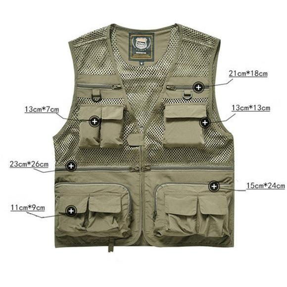 メッシュベスト フライフィッシングベスト お釣り 作業用 作業服 メッシュベスト フライフィッシングベスト お釣り 作業用 作業服