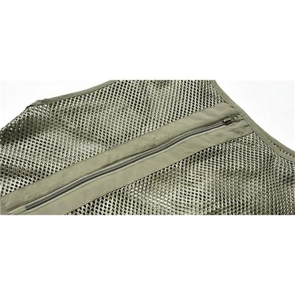 メッシュベスト フライフィッシングベスト お釣り 作業用 作業服