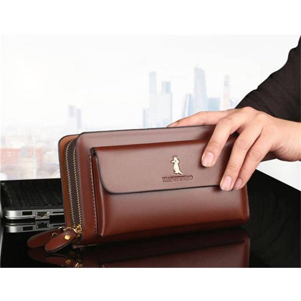 セカンドバッグ メンズ 本革 クラッチバッグ 財布 長財布