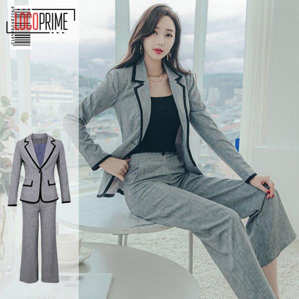 スーツ パンツスーツ レディース 大きいサイズ 上下セット ビジネス カジュアル ガウチョパンツ ワイドパンツ 入学式 卒業式 ママ 代30代40代50代 conve Loco Prime 通販 Yahoo ショッピング