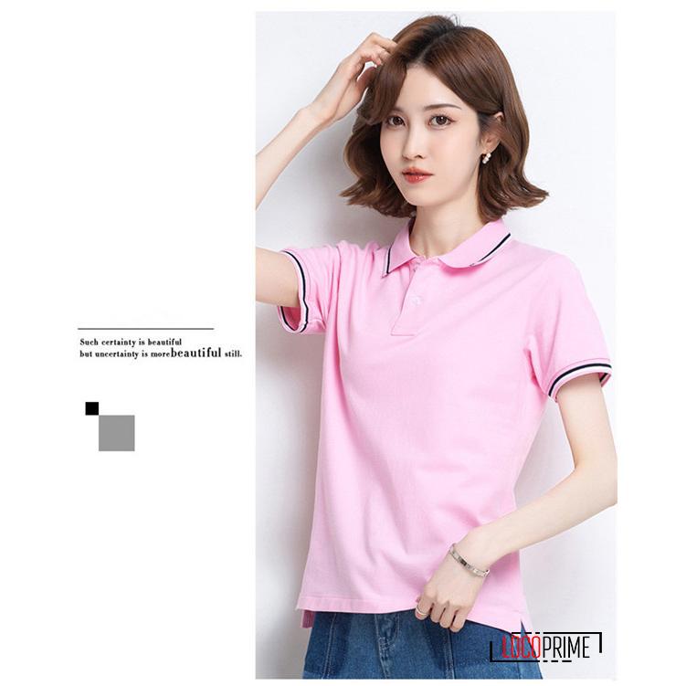 レディース ゴルフシャツ ゴルフウェア ポロシャツ 着痩せ 細身 半袖