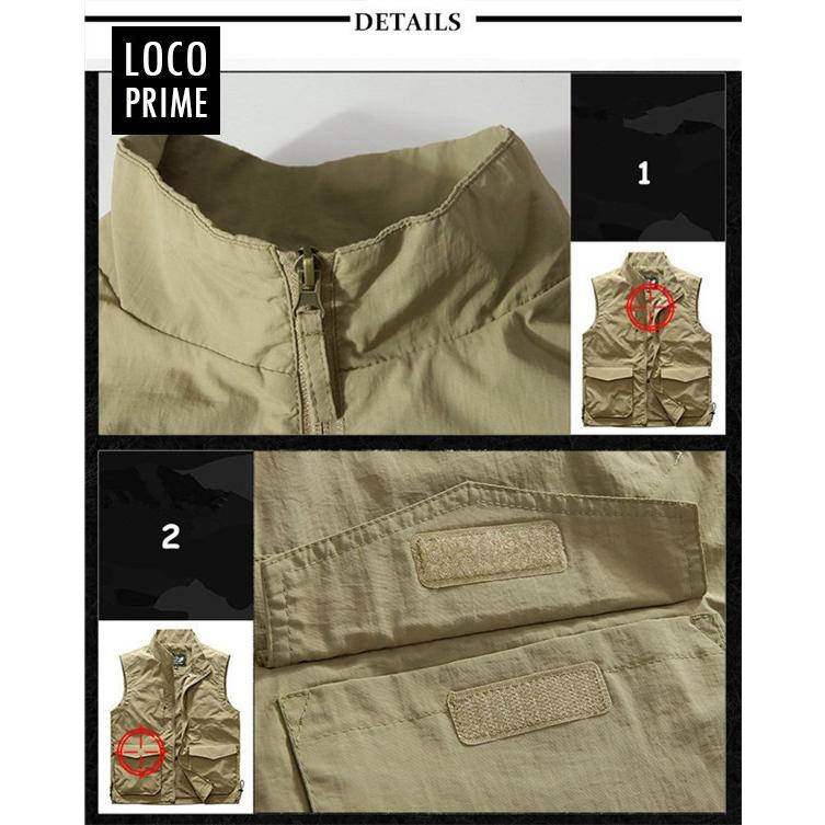 フィッシングベスト メンズ ベスト 多機能ベスト 多ポケット チョッキ