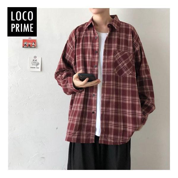 シャツ メンズ 長袖シャツ カジュアルシャツ チェック柄 トップス