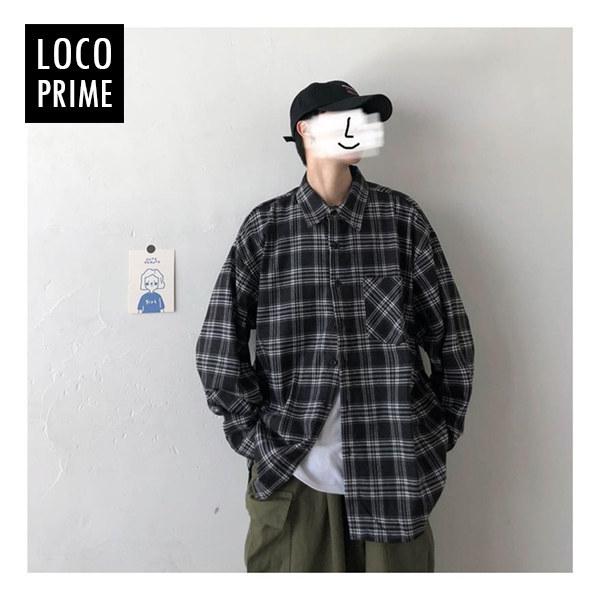 シャツ メンズ 長袖シャツ カジュアルシャツ チェック柄 トップス