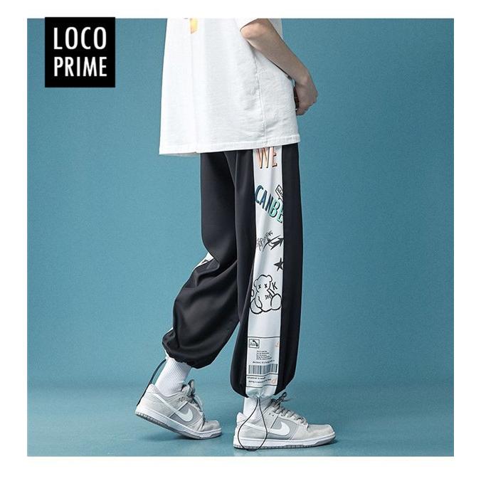 メンズ ストレッチ ジョガーパンツ スウェットパンツ サルエルパンツ 藍 L メンズ ストレッチ ジョガーパンツ スウェットパンツ サルエル