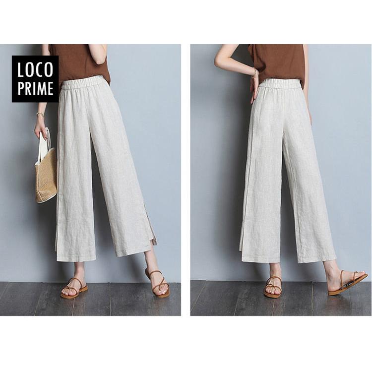 ガウチョパンツ レディース 九分丈 ワイドパンツ フレアパンツ 大きい